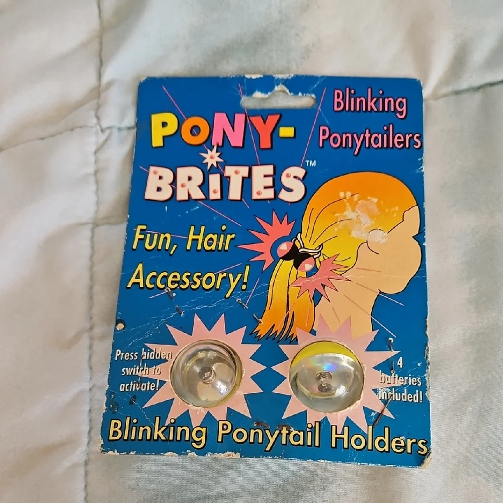 NWT Vintage Pony Brites Ponytail Holders